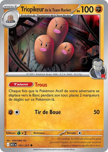 101 - Triopikeur de la Team Rocket