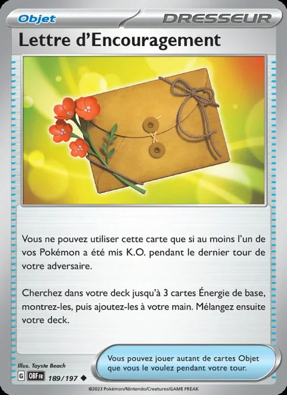 189 - Lettre d'Encouragement