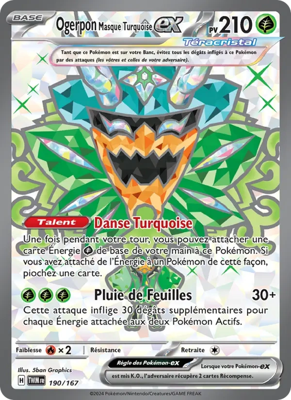 190 - Ogerpon Masque Turquoise-ex - TWM